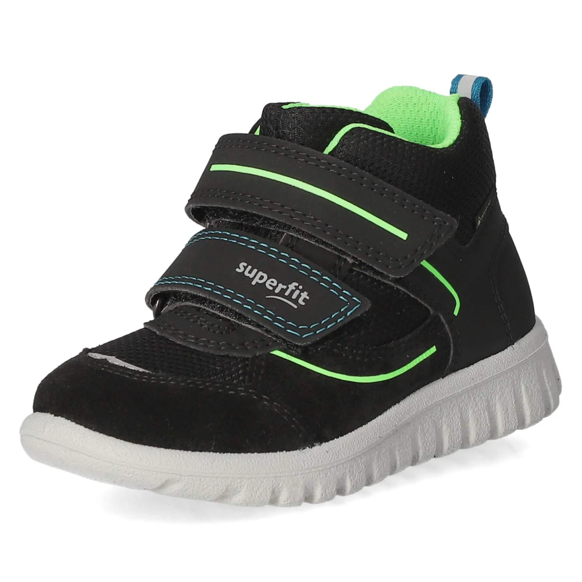 Halbschuhe SPORT7 MINI - SCHWARZ/HELLGRÜN