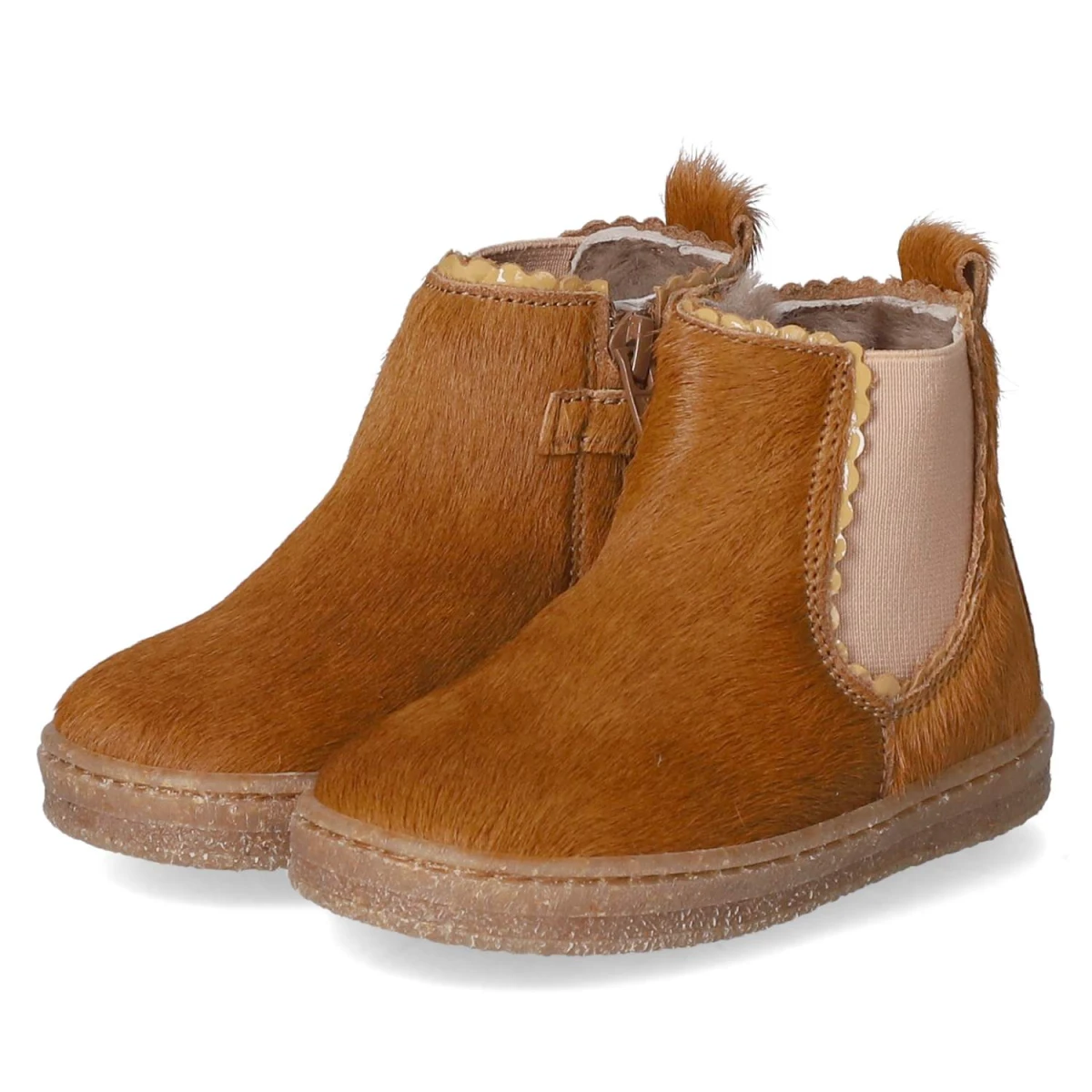 Chelsea Boots SIGGI LAMB - squirrel fur