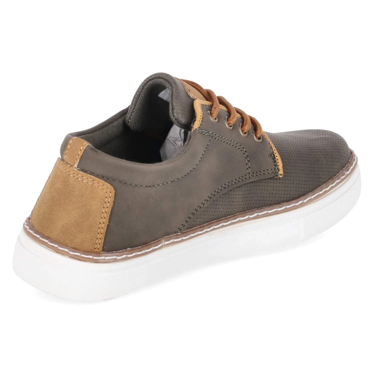Schnürschuhe - khaki/tan/combi