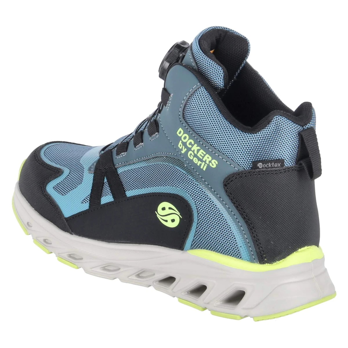 Boots - schwarz/türkis