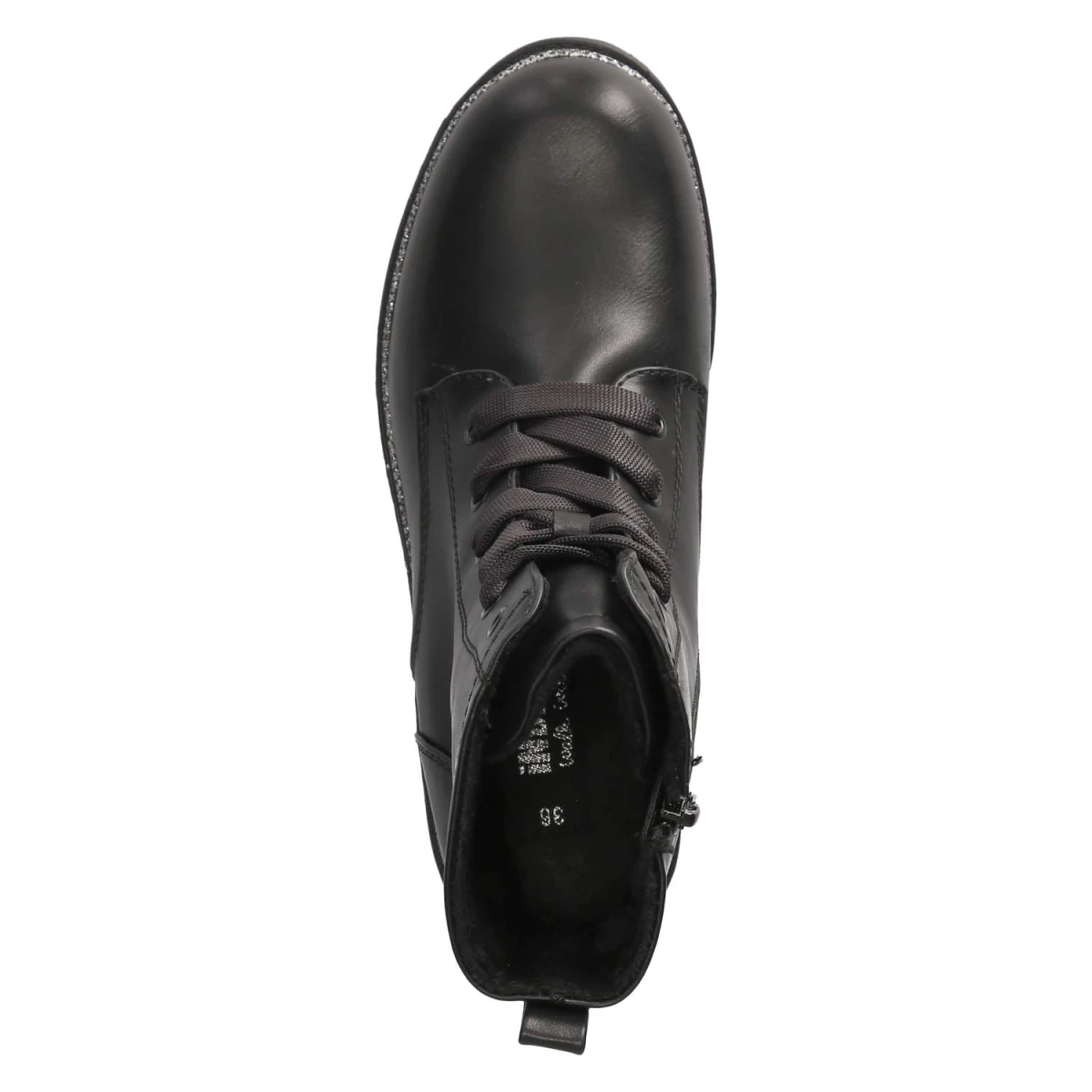 Schnürstiefeletten - black