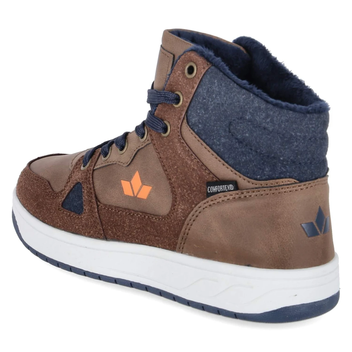 High Sneaker COLDEN - braun/marine/orange