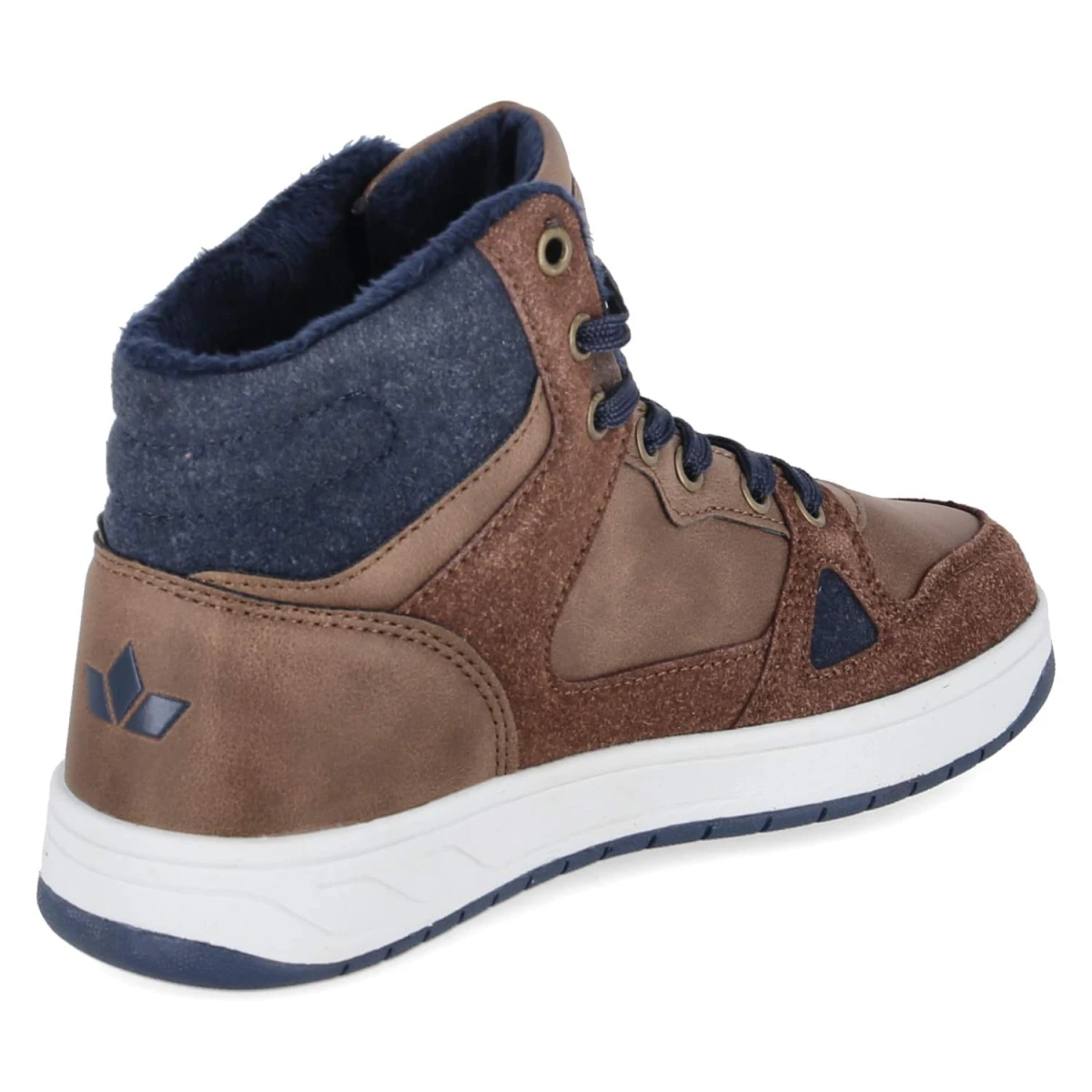 High Sneaker COLDEN - braun/marine/orange
