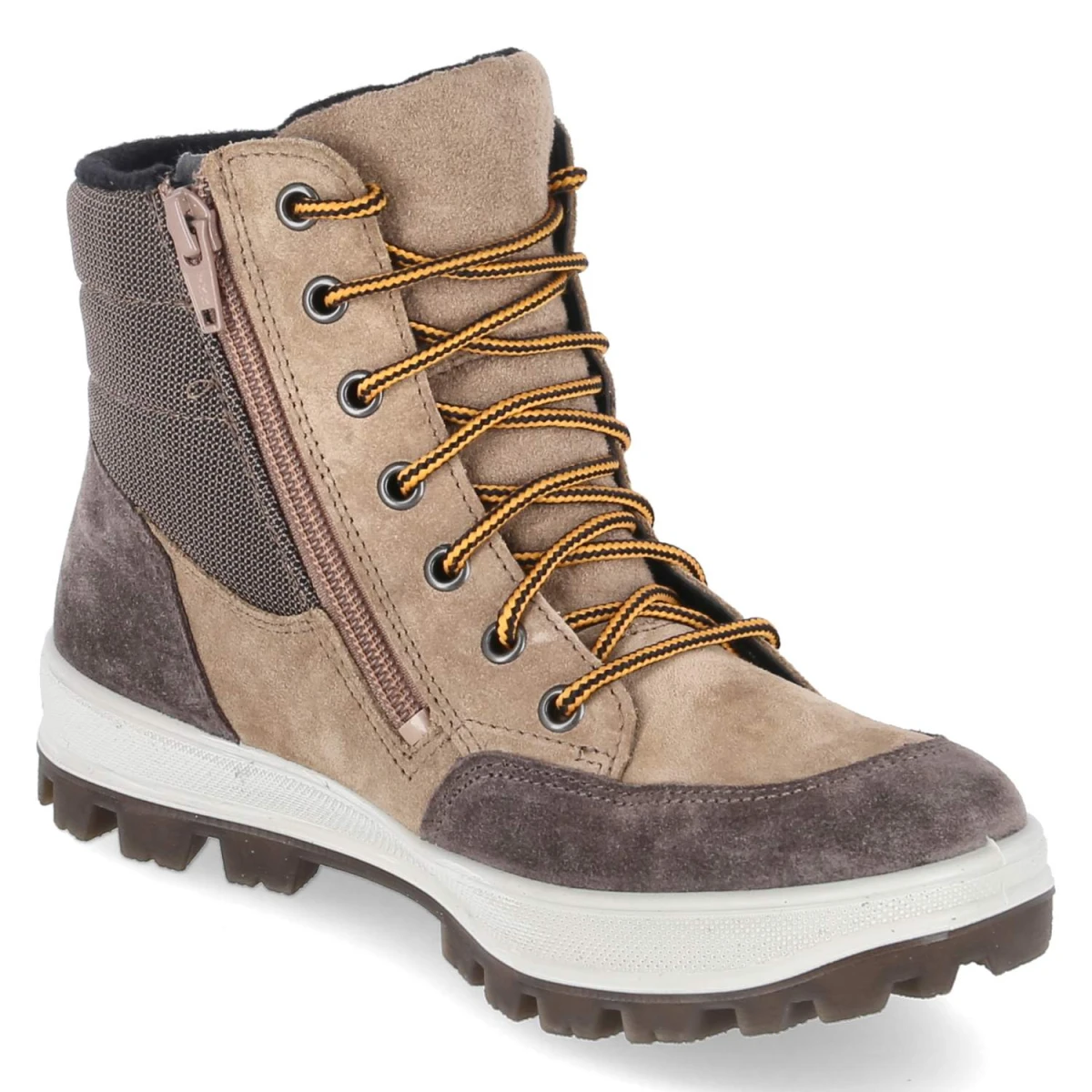 Wintersneaker TEDD - BRAUN/ORANGE