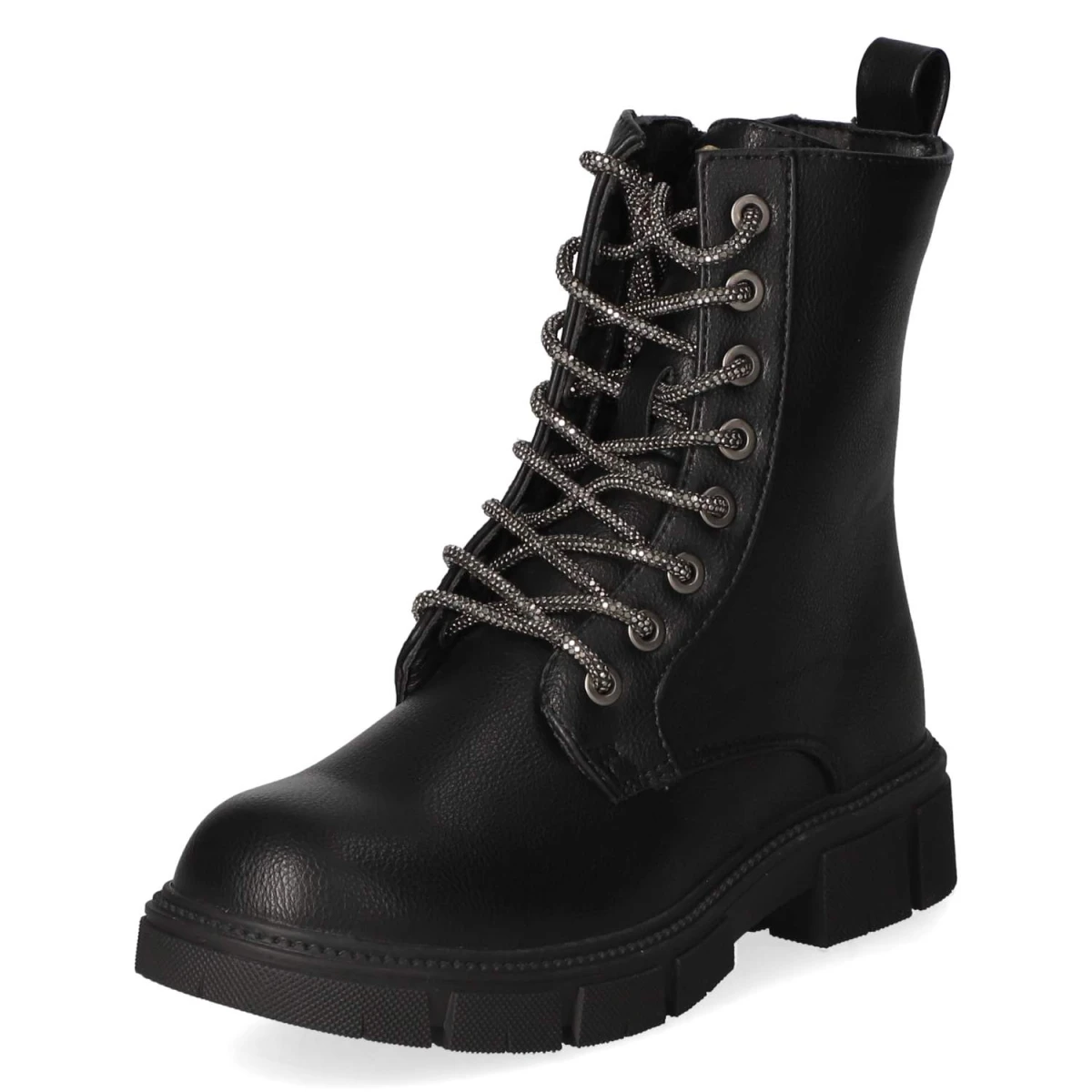 Schnürboots - schwarz