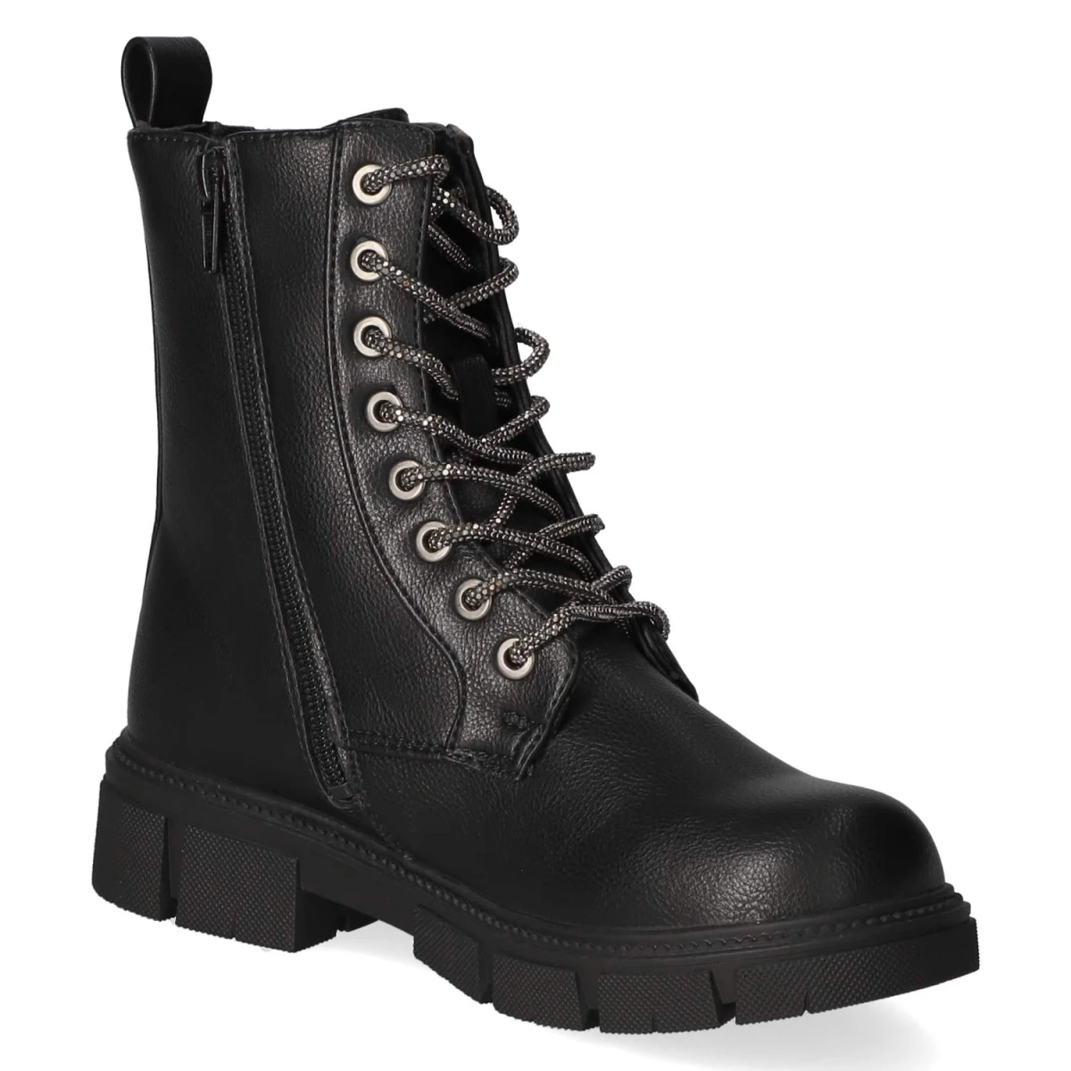 Schnürboots - schwarz