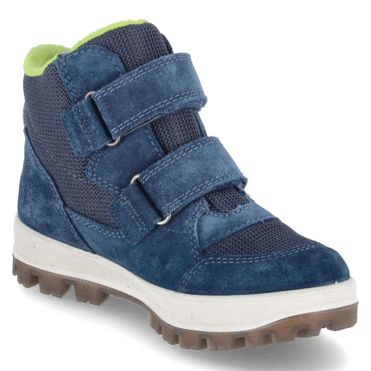 Winterstiefeletten TEDD - BLAU/HELLGRÜN