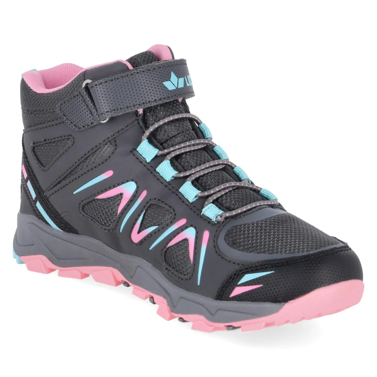 Outdoorboots ALLEN HIGH VS - anthrazit/pink/türkis
