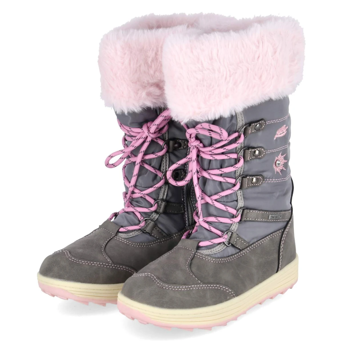 Snowboots NELLIE - grau/rosa