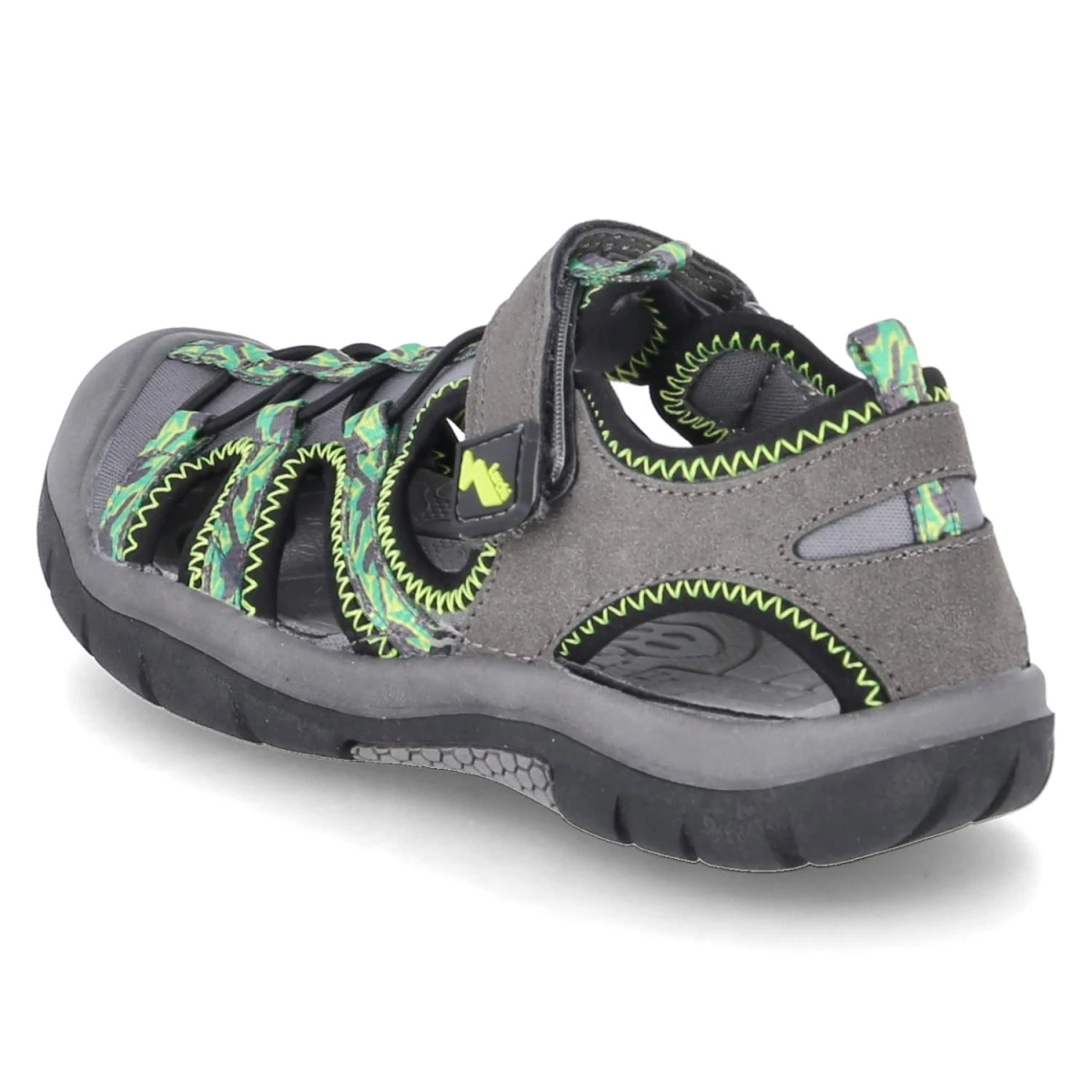 Outdoorsandalen - dkgrey-grey-lime