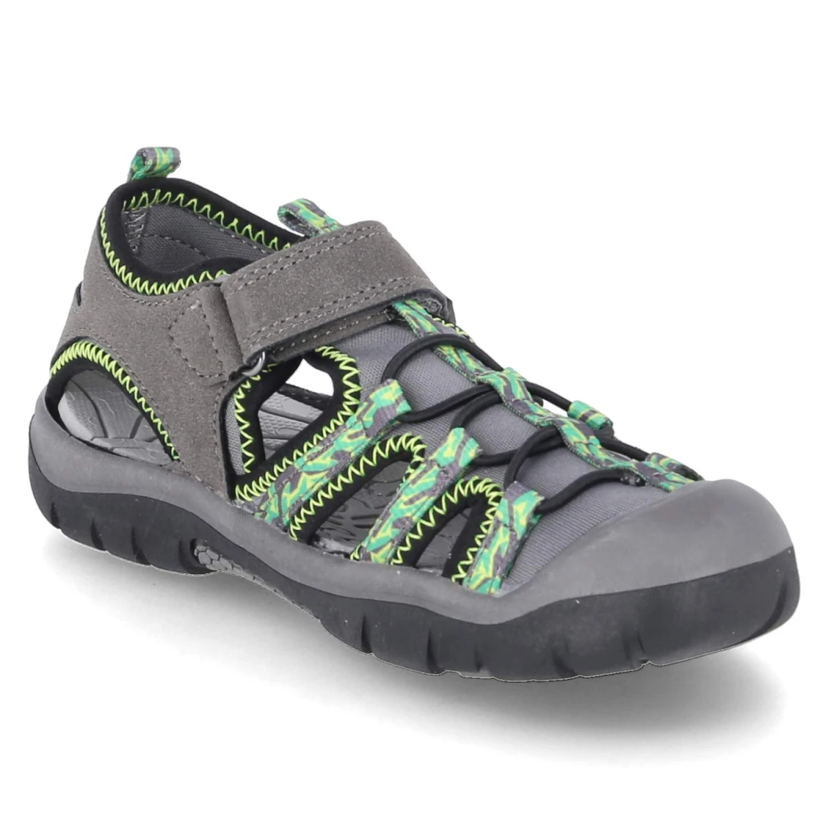Outdoorsandalen - dkgrey-grey-lime