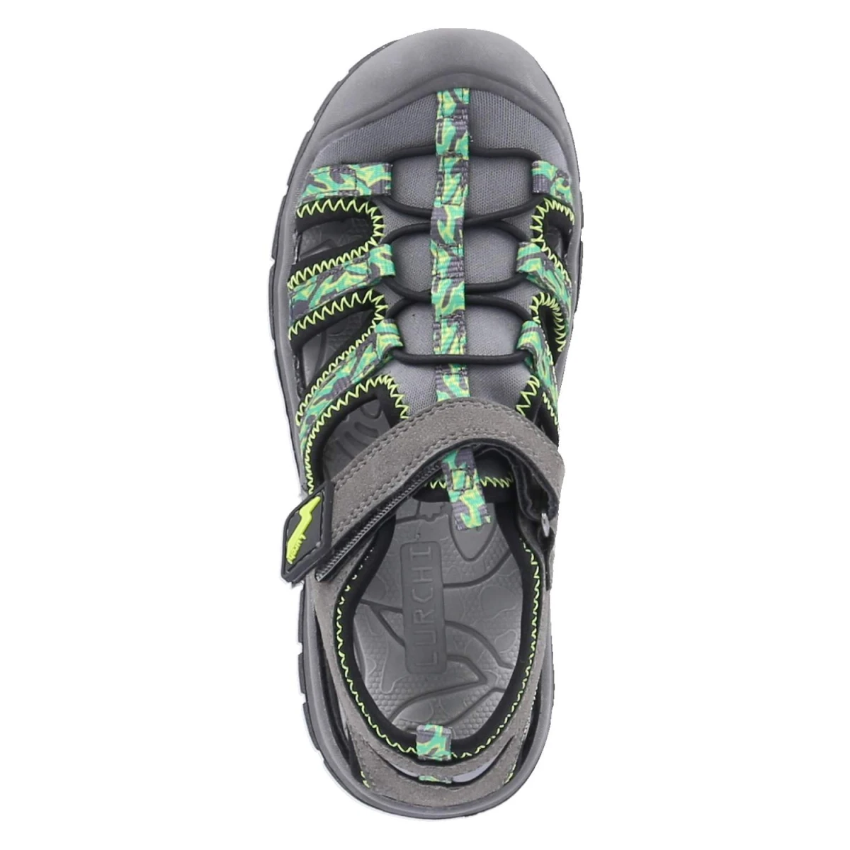 Outdoorsandalen - dkgrey-grey-lime