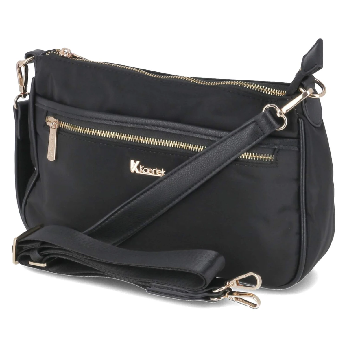 Schultertasche - schwarz