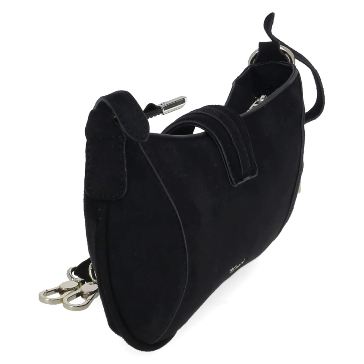 Baguette Bag MARINA SUEDE - black