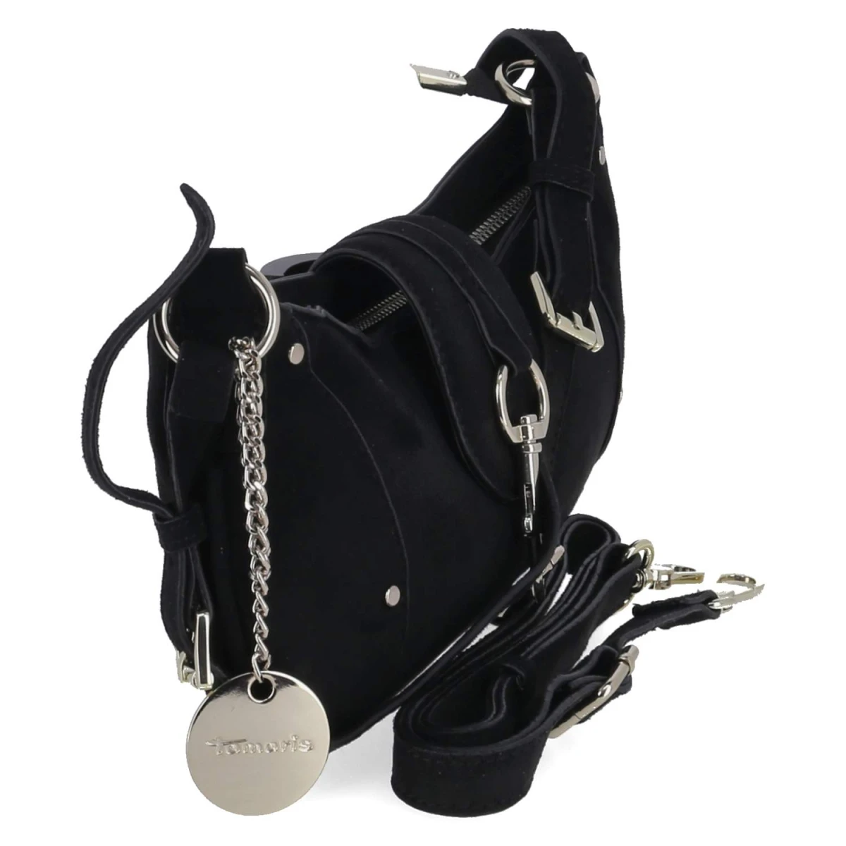 Baguette Bag MARINA SUEDE - black