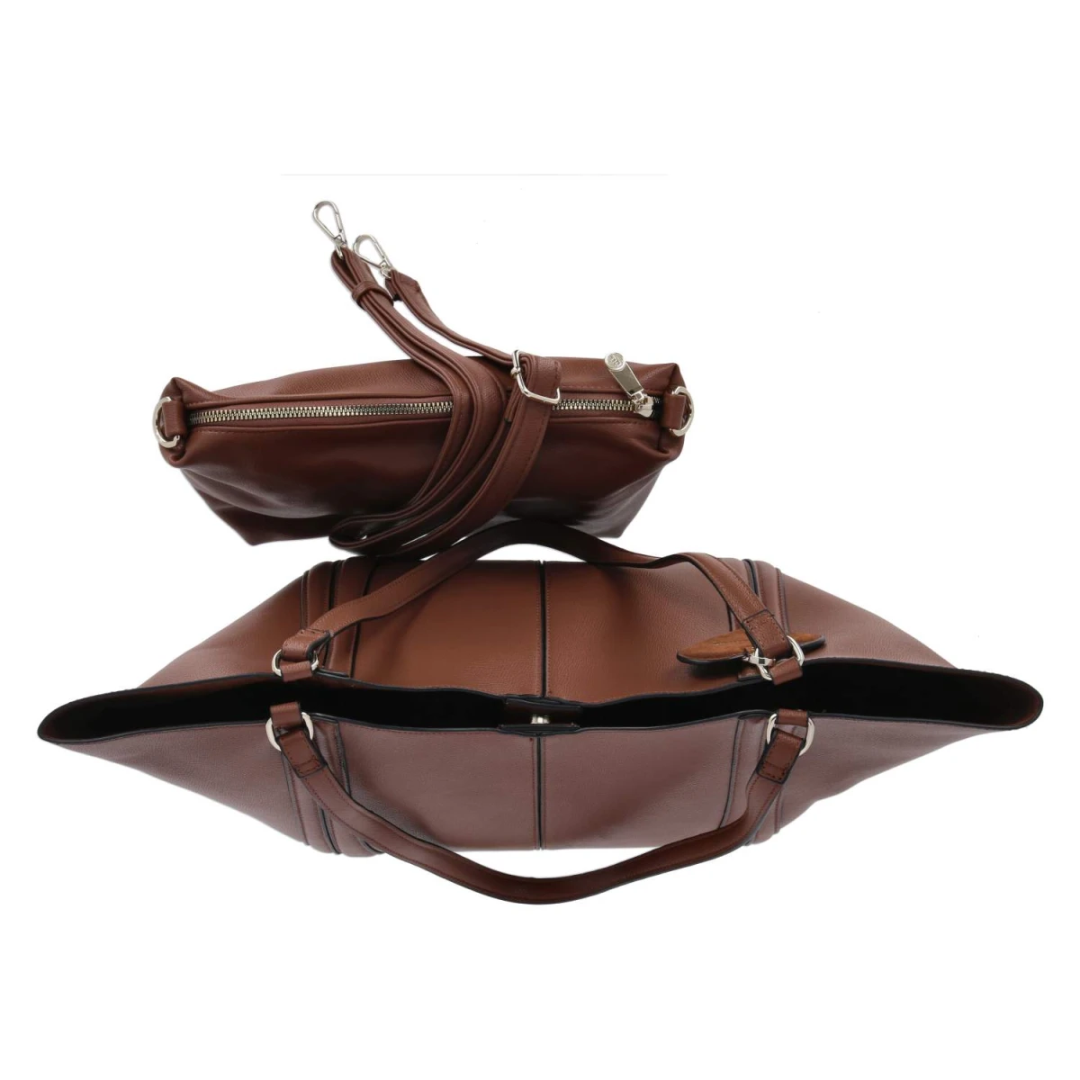 Shopper-Set - cognac