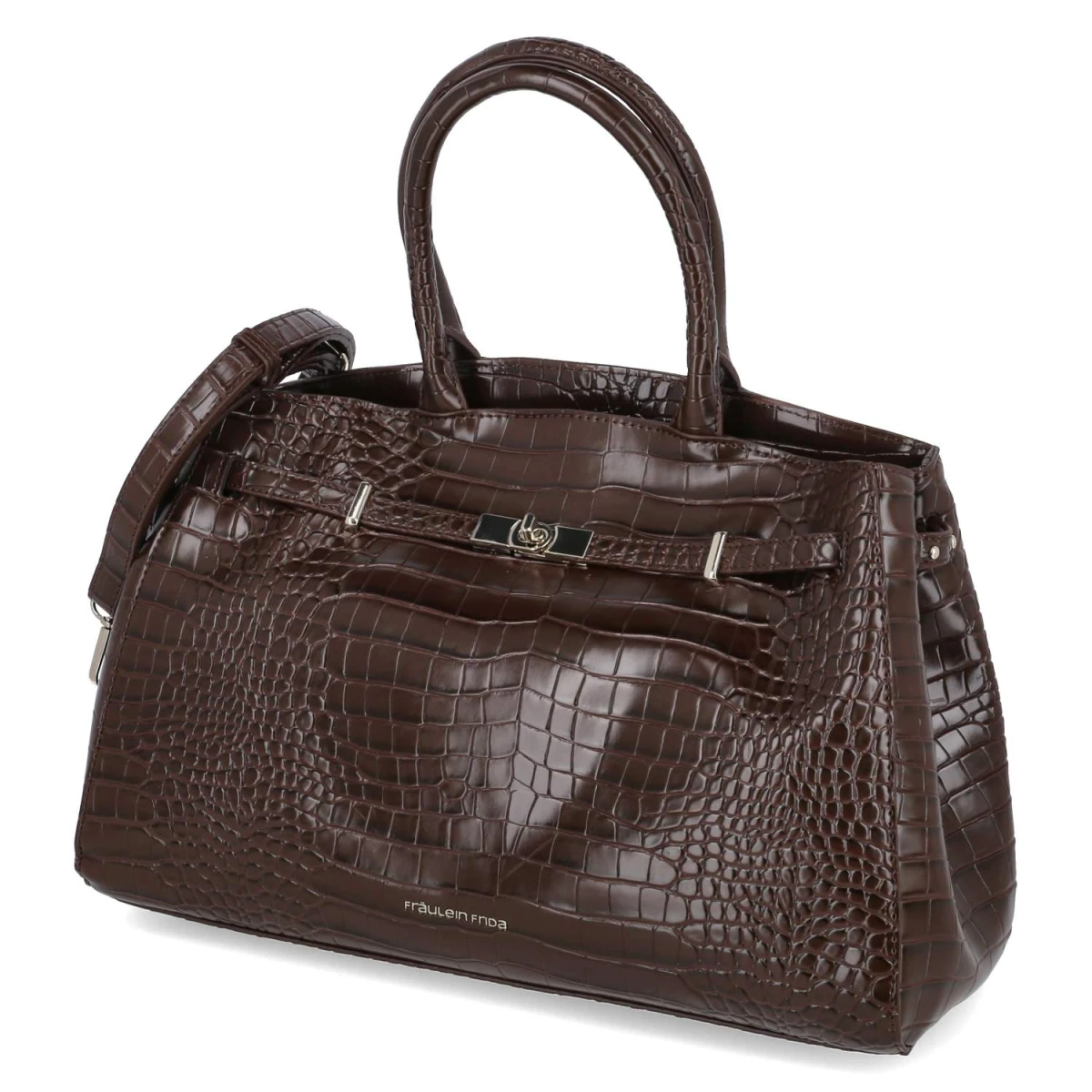 Handtasche - brown-kroko
