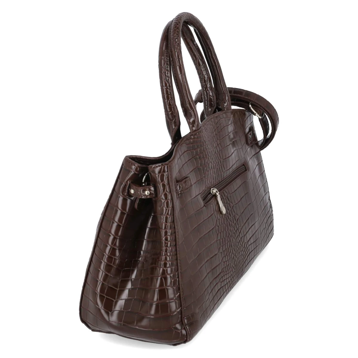 Handtasche - brown-kroko