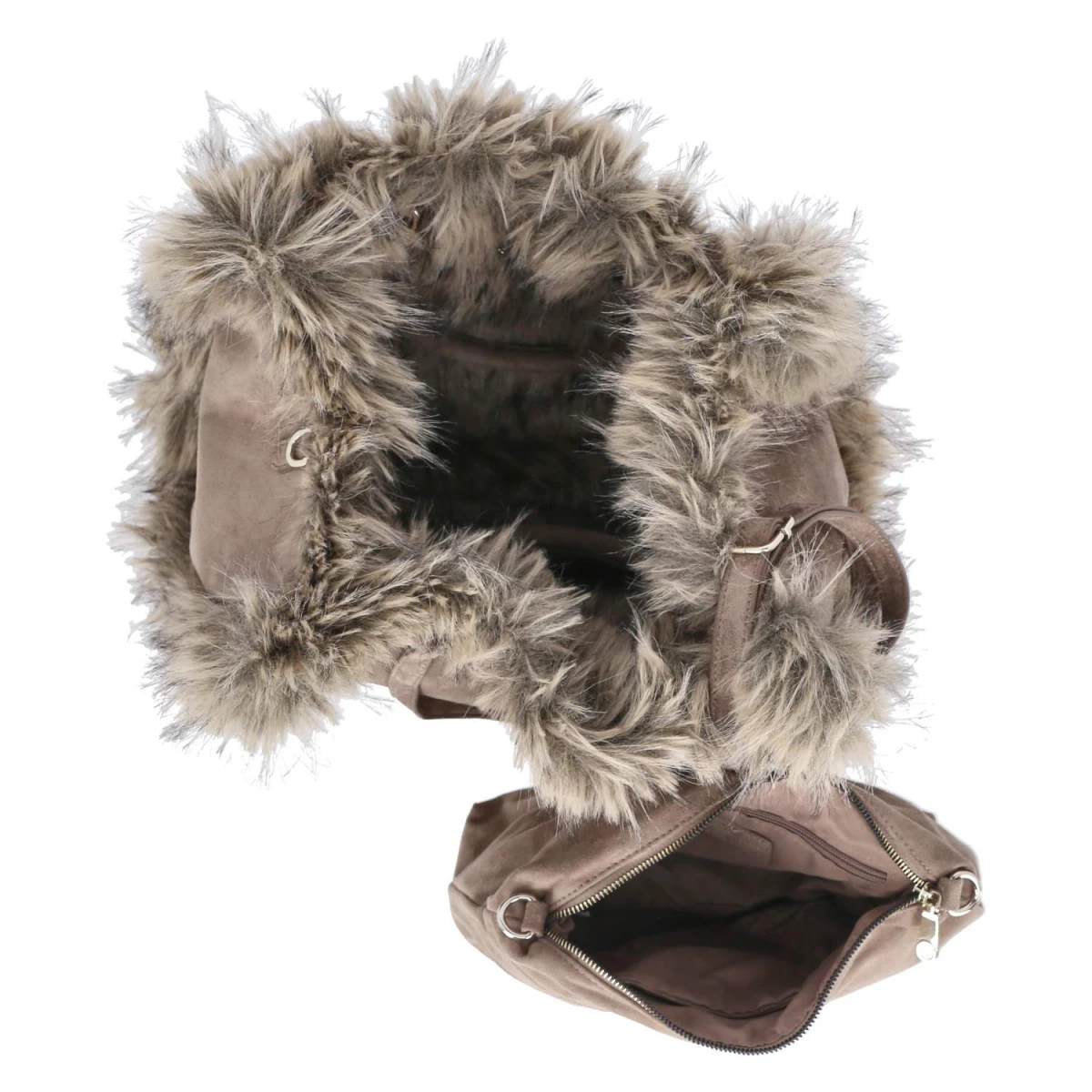Wende-Shopper - taupe