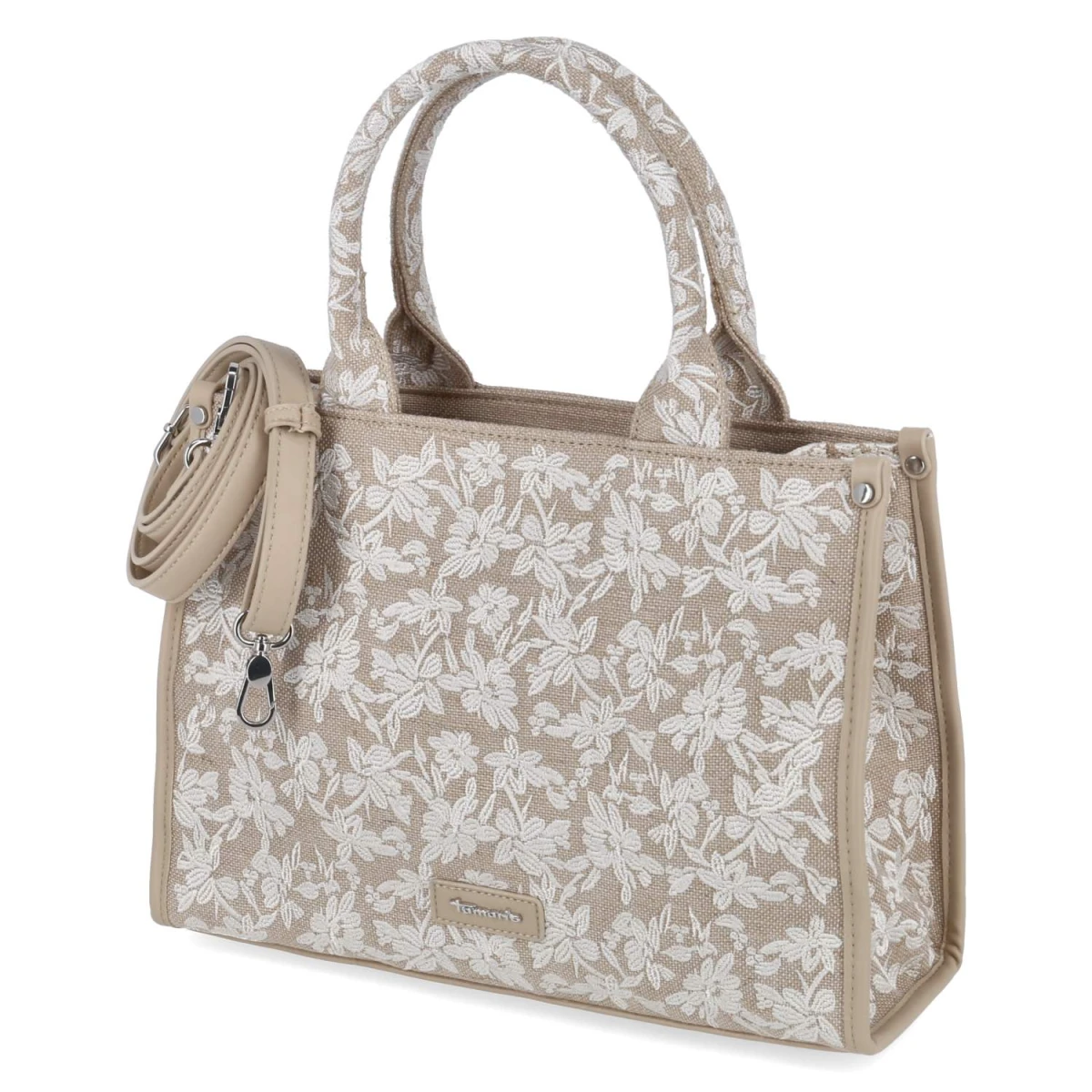 Handtasche KATIMA - ecru-flower