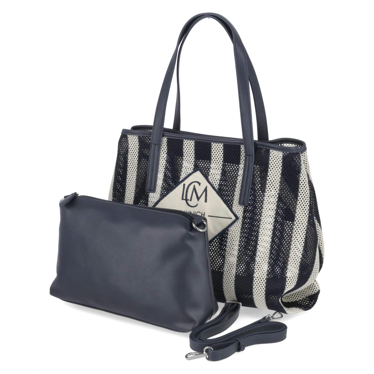 Shopper RIMA - marine/weiß