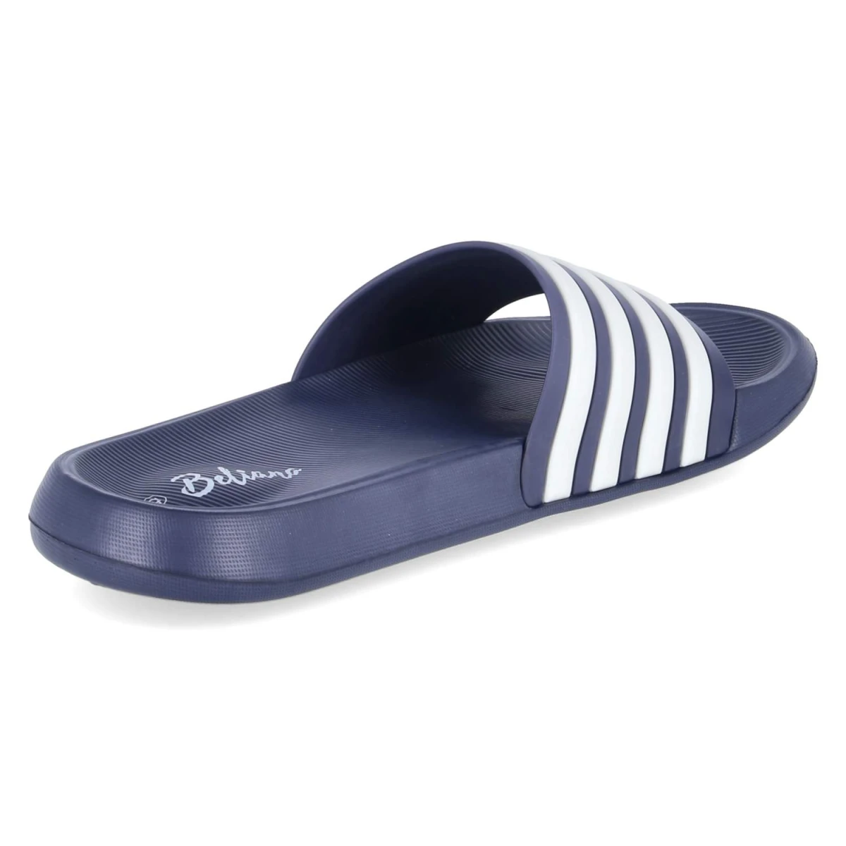 Badepantoletten - Navy - White