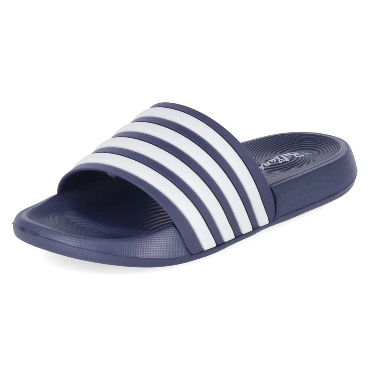 Badepantoletten - Navy - White