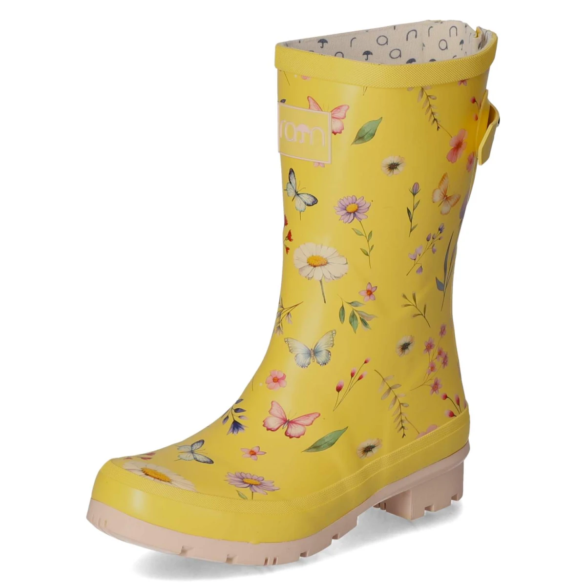 Gummistiefel BUTTERFLY - Yellow-Pink