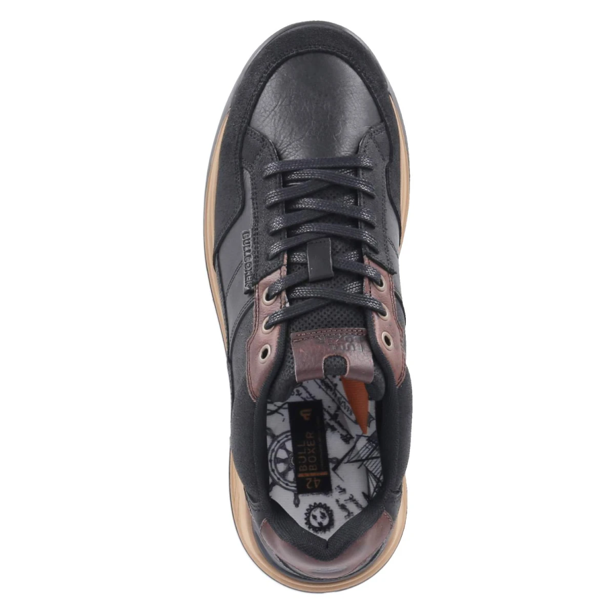 Low Sneaker - Black-Dark Brown