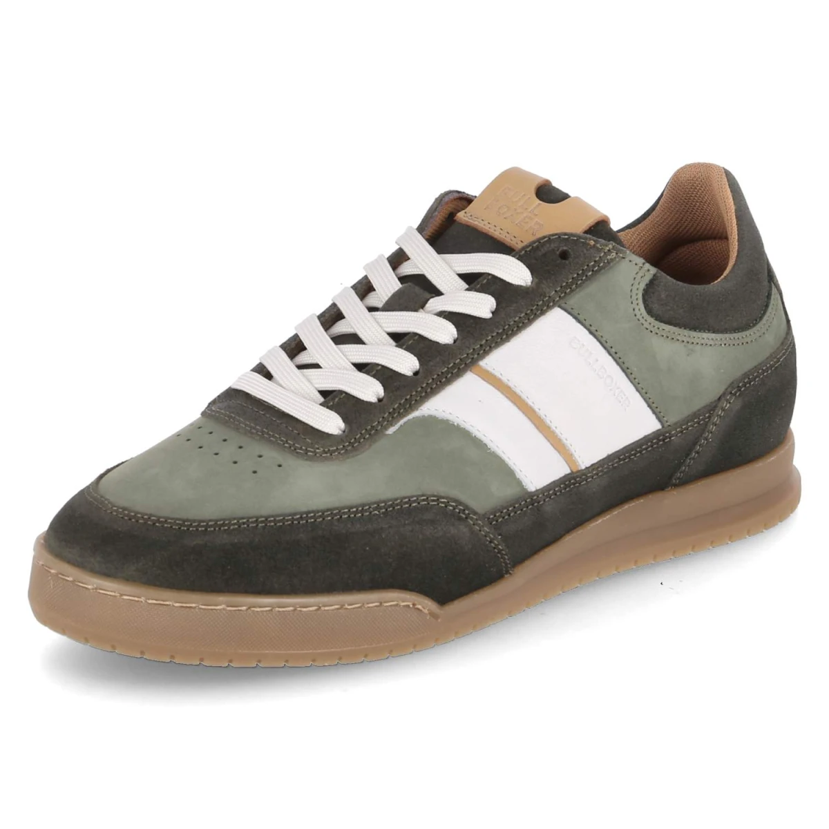 Low Sneaker - moss green-white