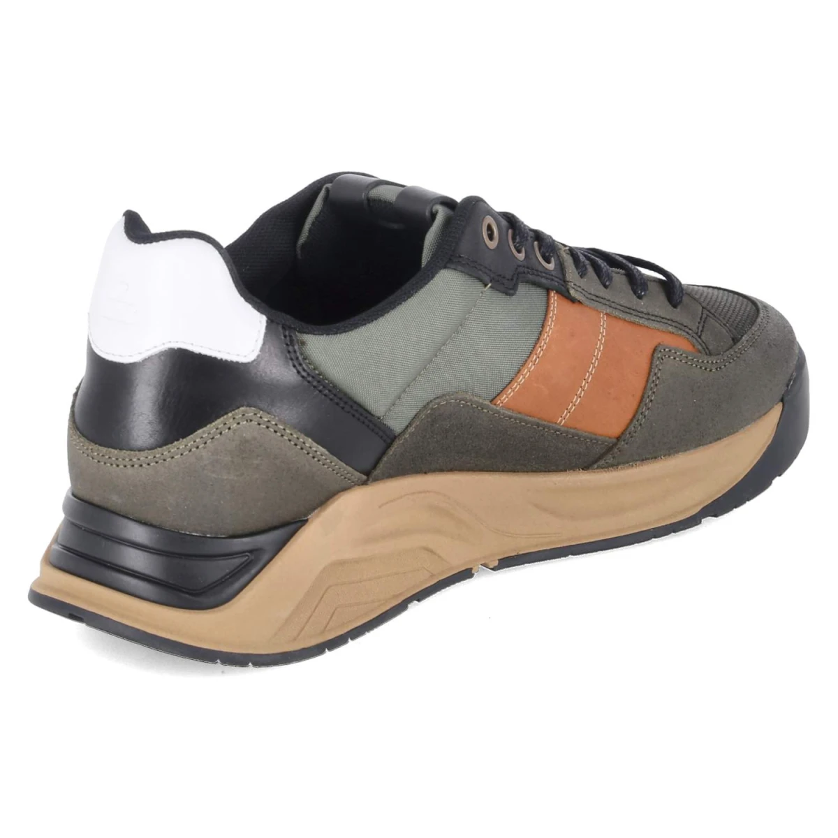 Low Sneaker - Khaki-Black