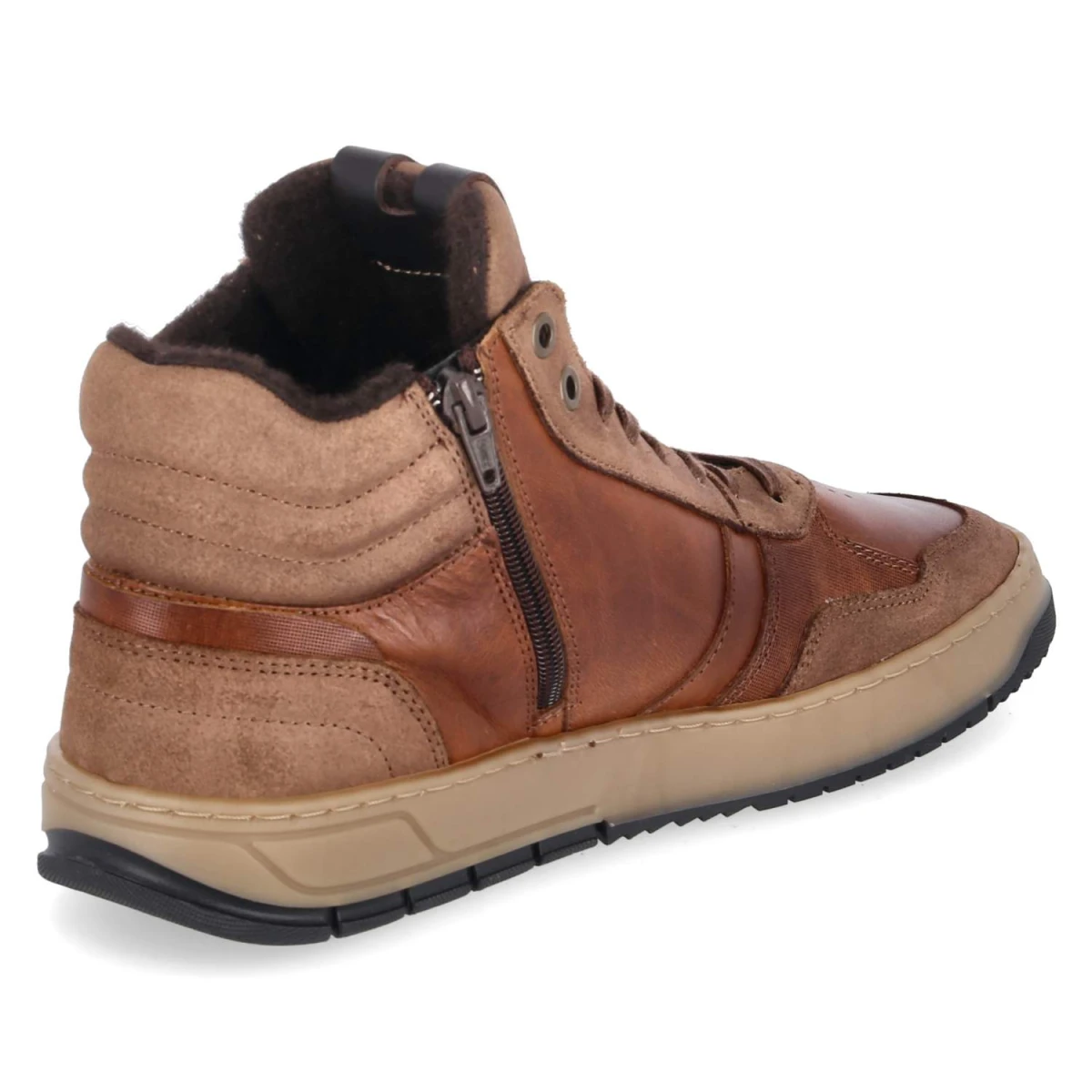 High Sneaker - cognac