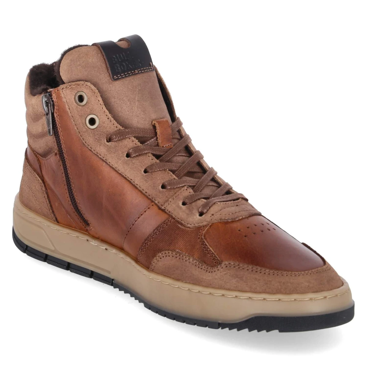 High Sneaker - cognac
